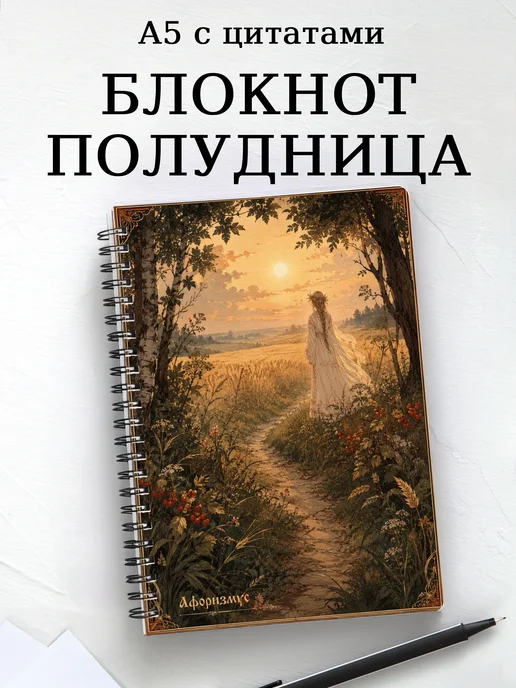 Блокнот Полудница с мотивирующими цитатами