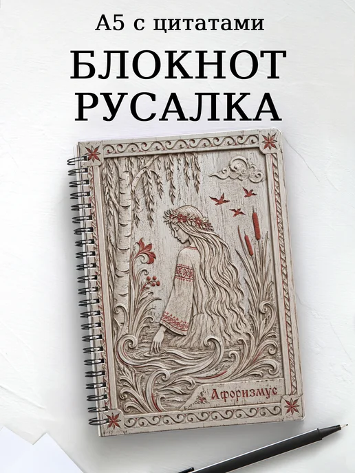 Блокнот Русалка с мотивирующими цитатами