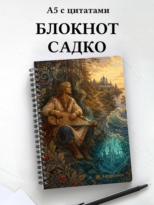 Блокнот Садко с мотивирующими цитатами