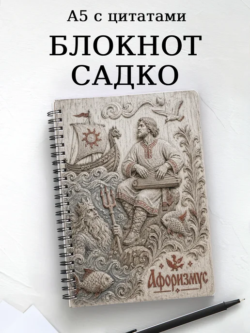 Блокнот Садко с мотивирующими цитатами
