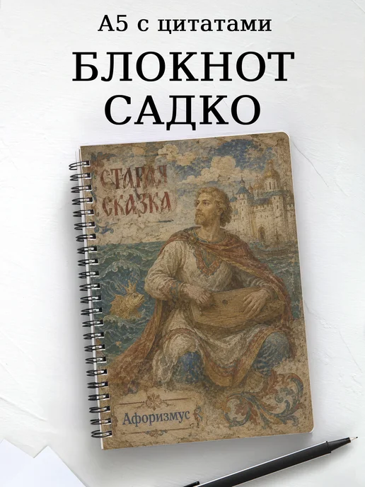 Блокнот Садко с мотивирующими цитатами