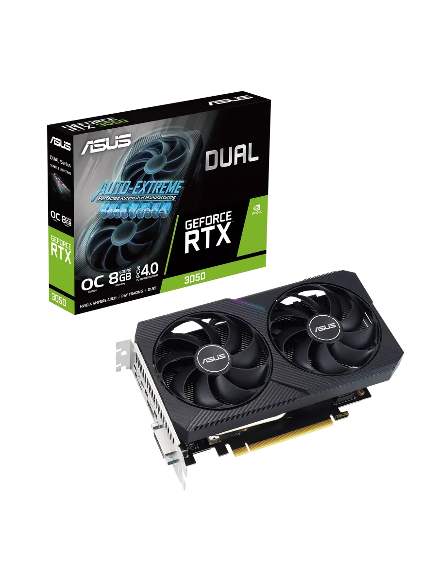Asus Видеокарта DUAL-RTX3050-O8G-V290YV0GH6-M0NA00