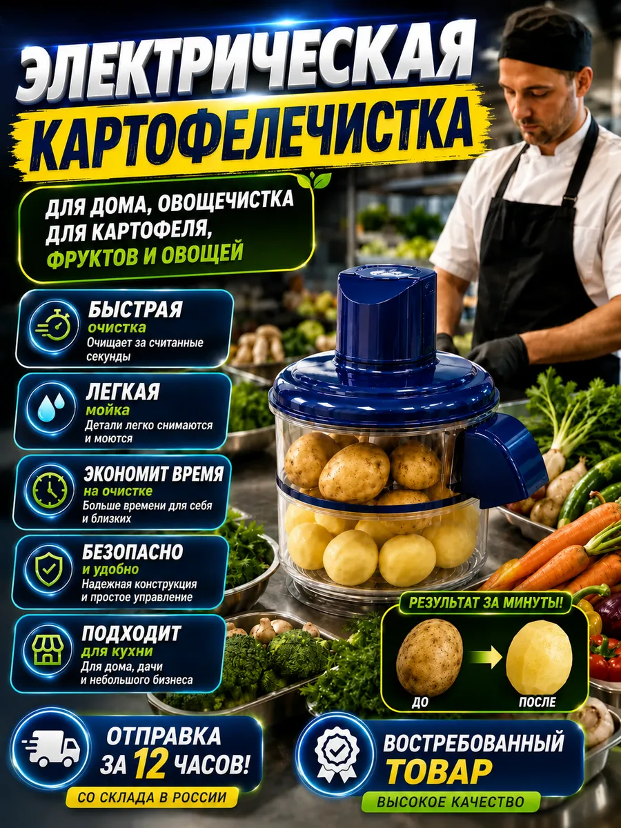картофелечистка электрическая для дома
