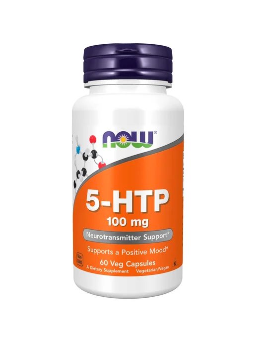 NOW Foods NOW 5-HTP, 100 мг, 60 капсул, вариант, фото 2