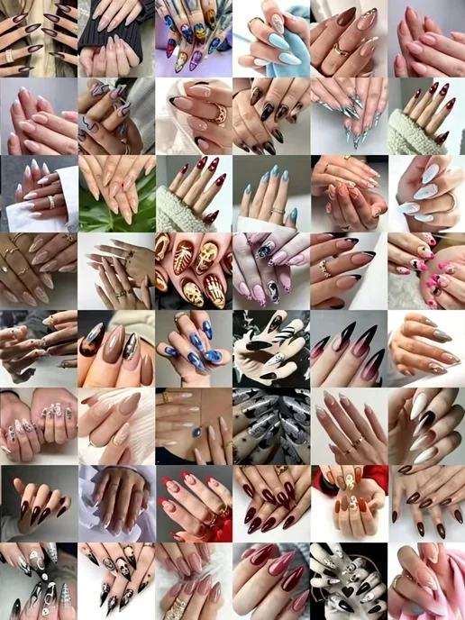 Накладные ногти 96 шт, все формы, многостильные, 96 шт, фото 6