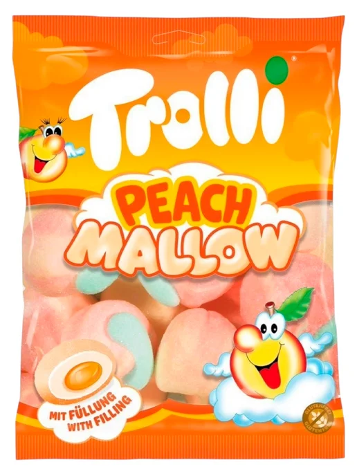 Trolli Маршмэллоу с начинкой Тролли, Peach Mallow, вариант, фото 2
