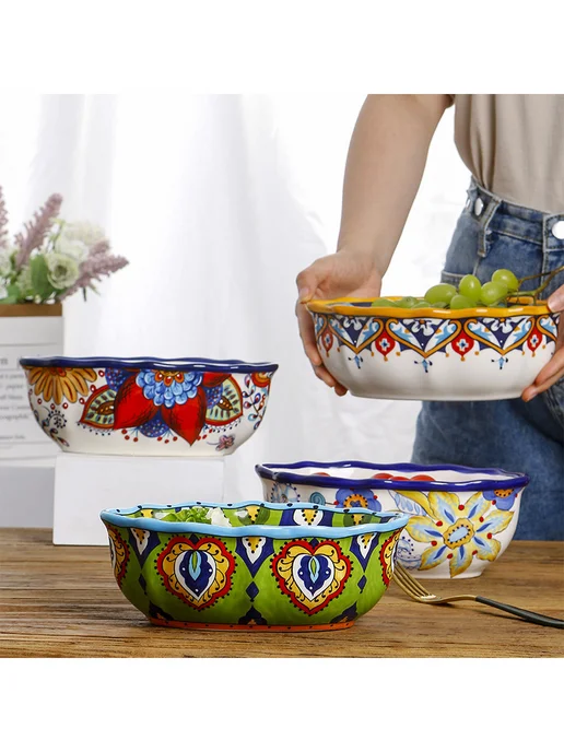 Фигурная керамическая миска для дома, 1 штук, вариант, фото 2