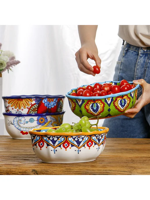 Фигурная керамическая миска для дома, 1 штук, вариант, фото 5