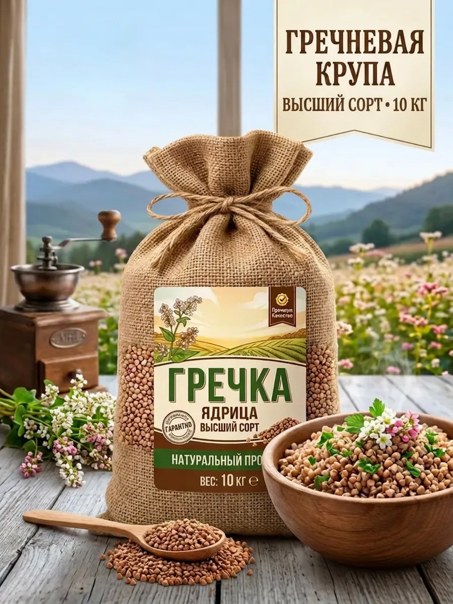 Гречка 10 кг Высший сорт