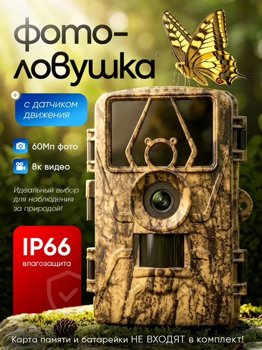 Фотоловушка для охоты и охраны с датчиком движения, вариант
