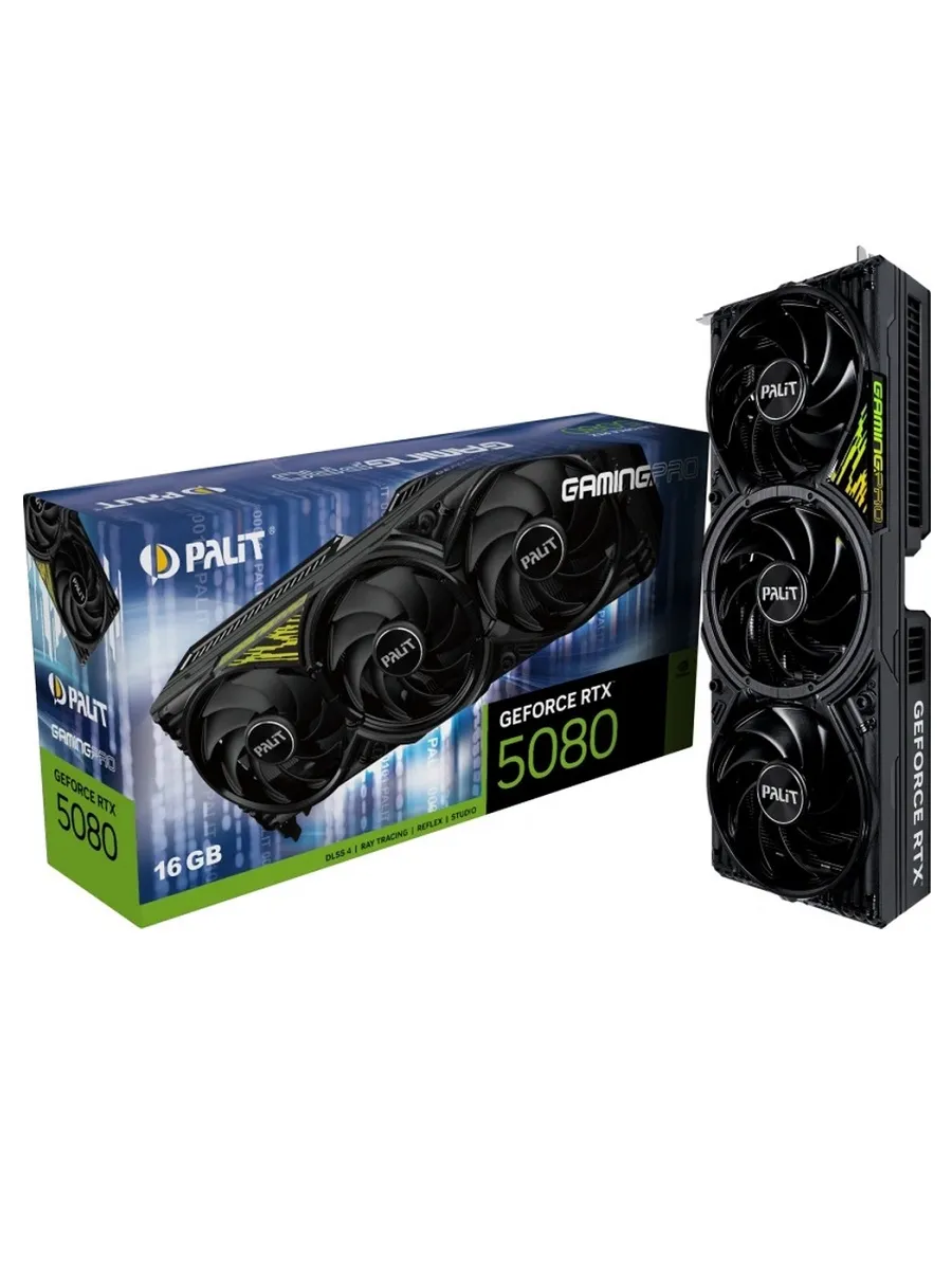 Видеокарта GeForce RTX 5080 GamingPro V1 16GB GDDR7 Palit 1177837261 купить в интернет‑магазине Wildberries