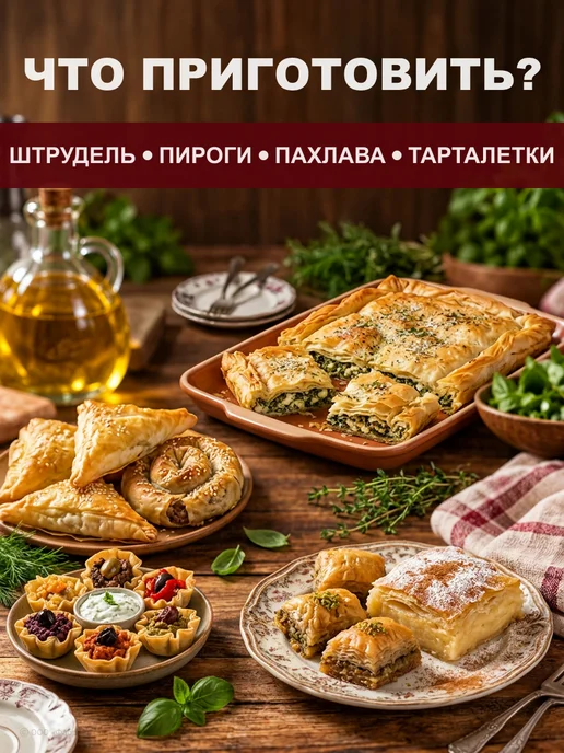 Gretta Тесто фило готовое для выпечки белорусское, вариант, фото 5