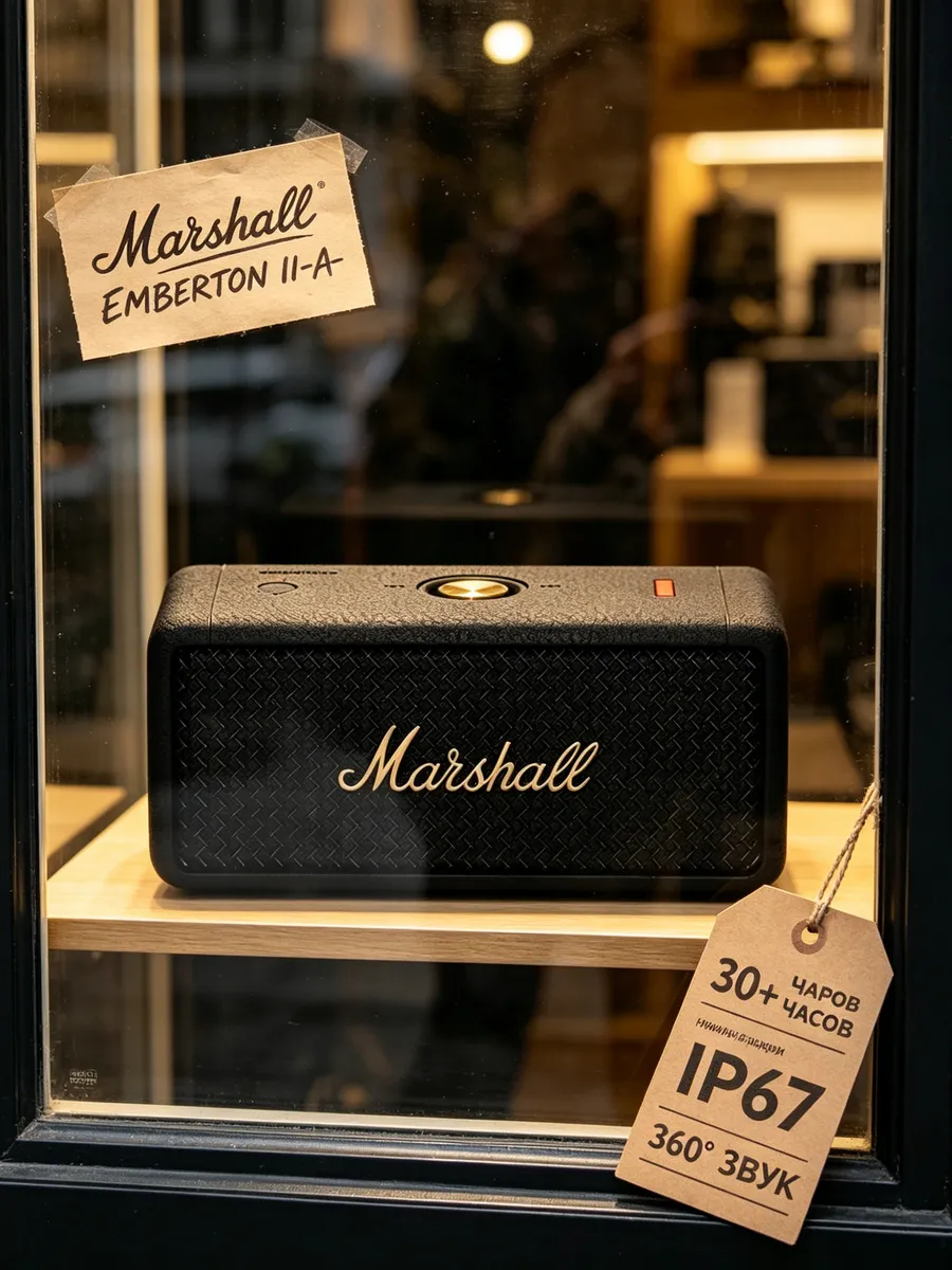MARSHALL Emberton II с технологией объёмного звучания