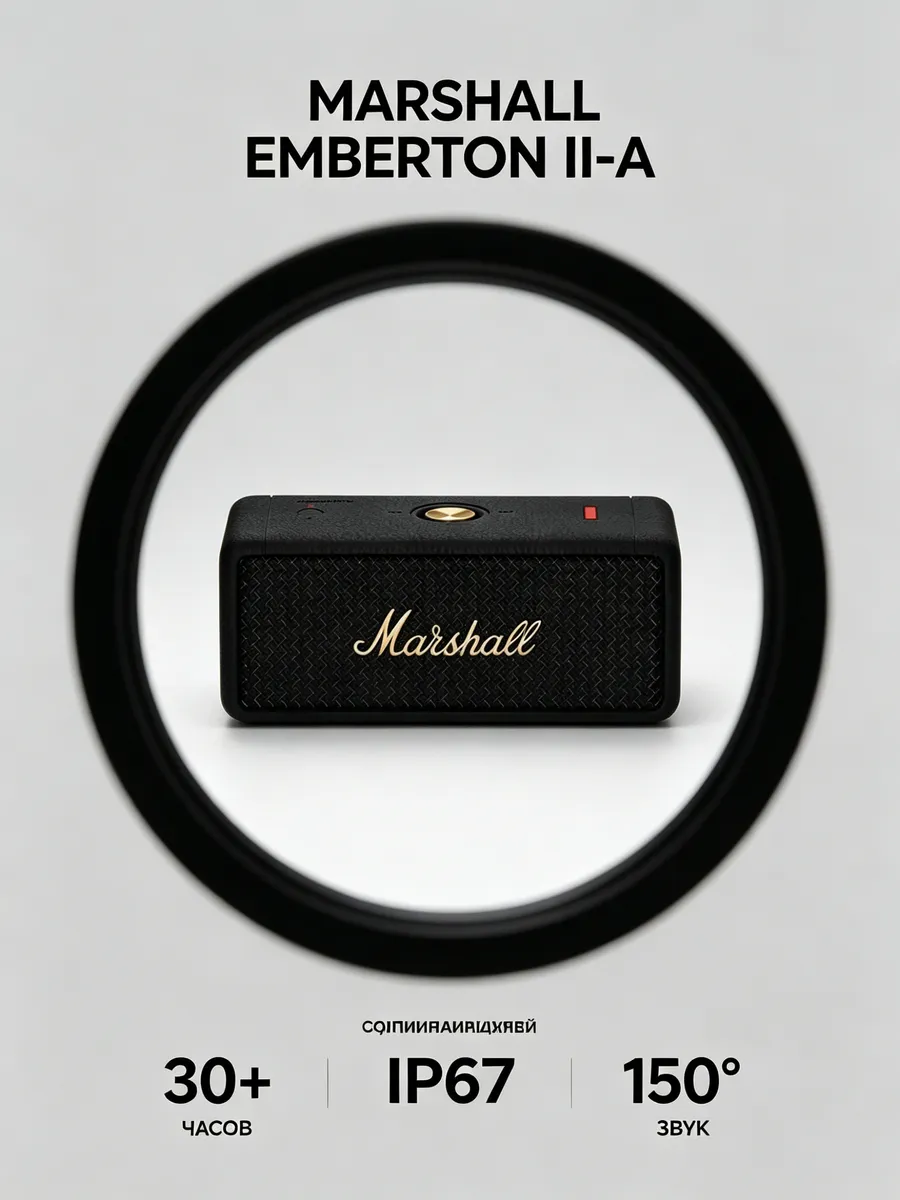 MARSHALL Emberton II – мощный звук в компактном корпусе