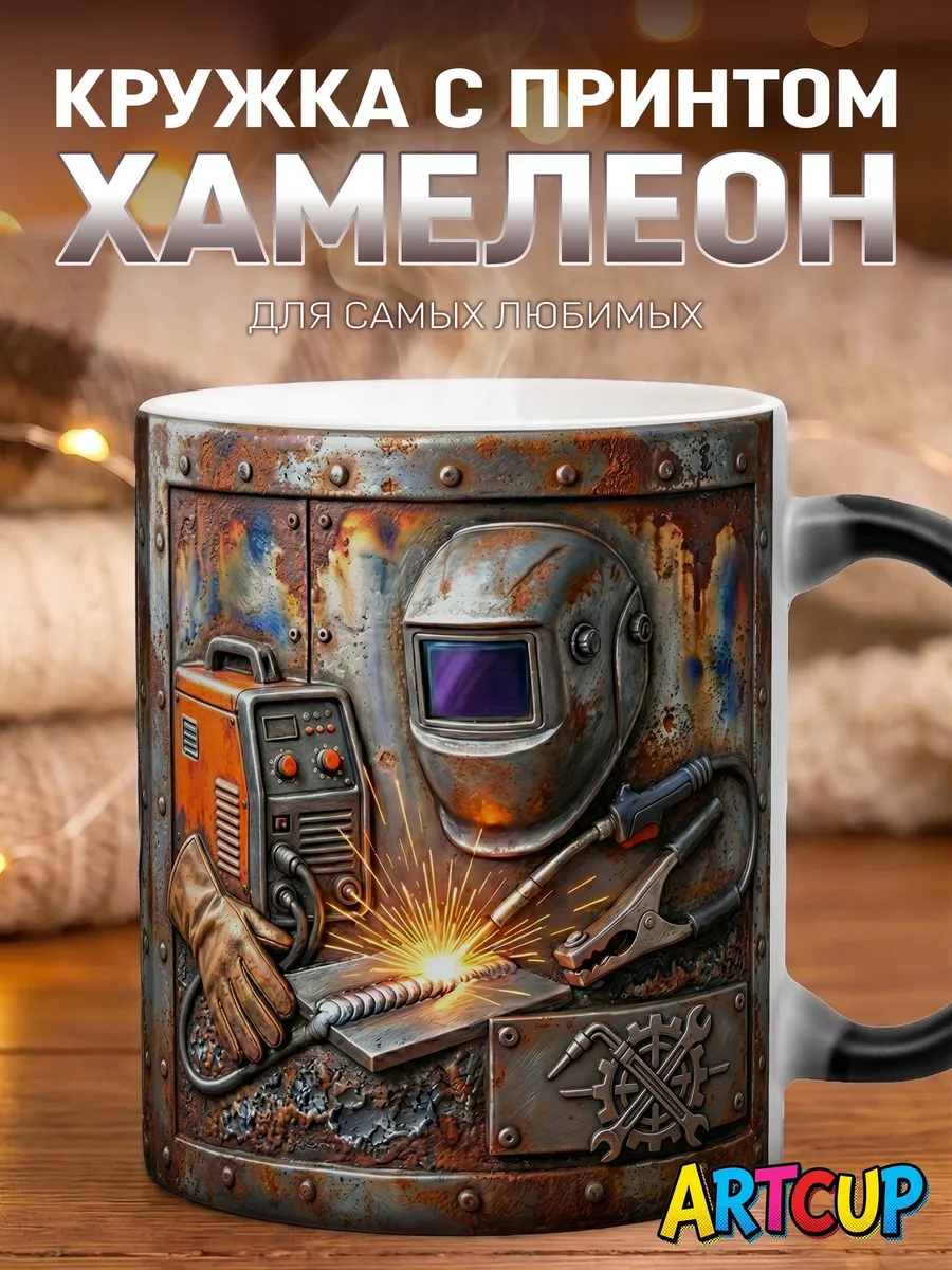 Кружка хамелеон Для сварщика