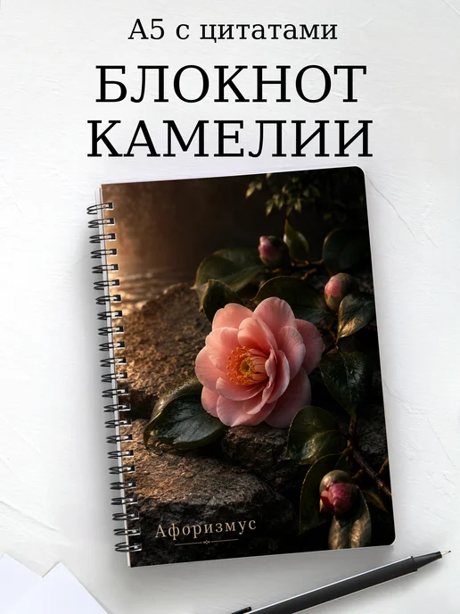 Блокнот Камелии с мотивирующими цитатами