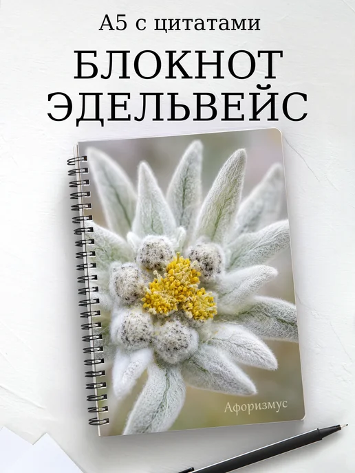 Блокнот Эдельвейс с мотивирующими цитатами