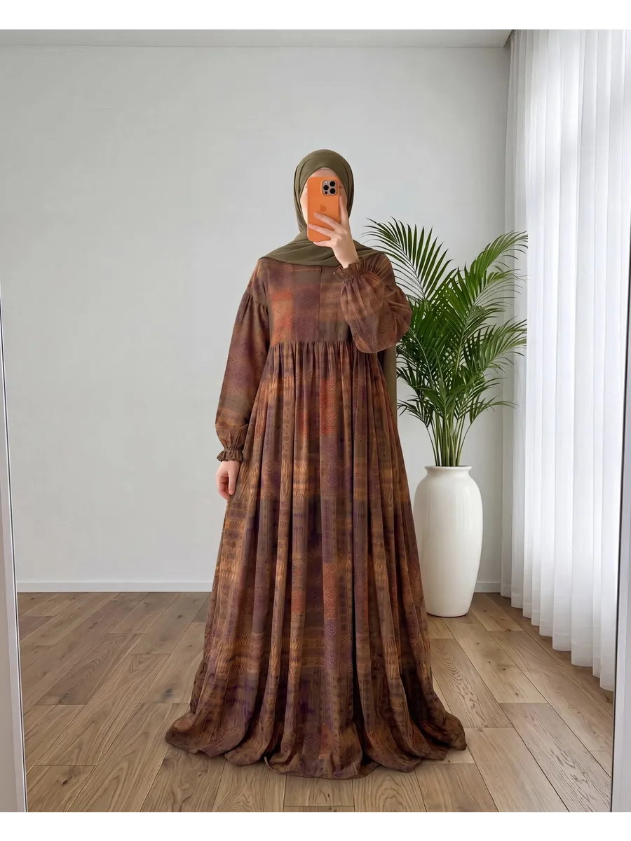Платье длинное из штапеля мусульманское