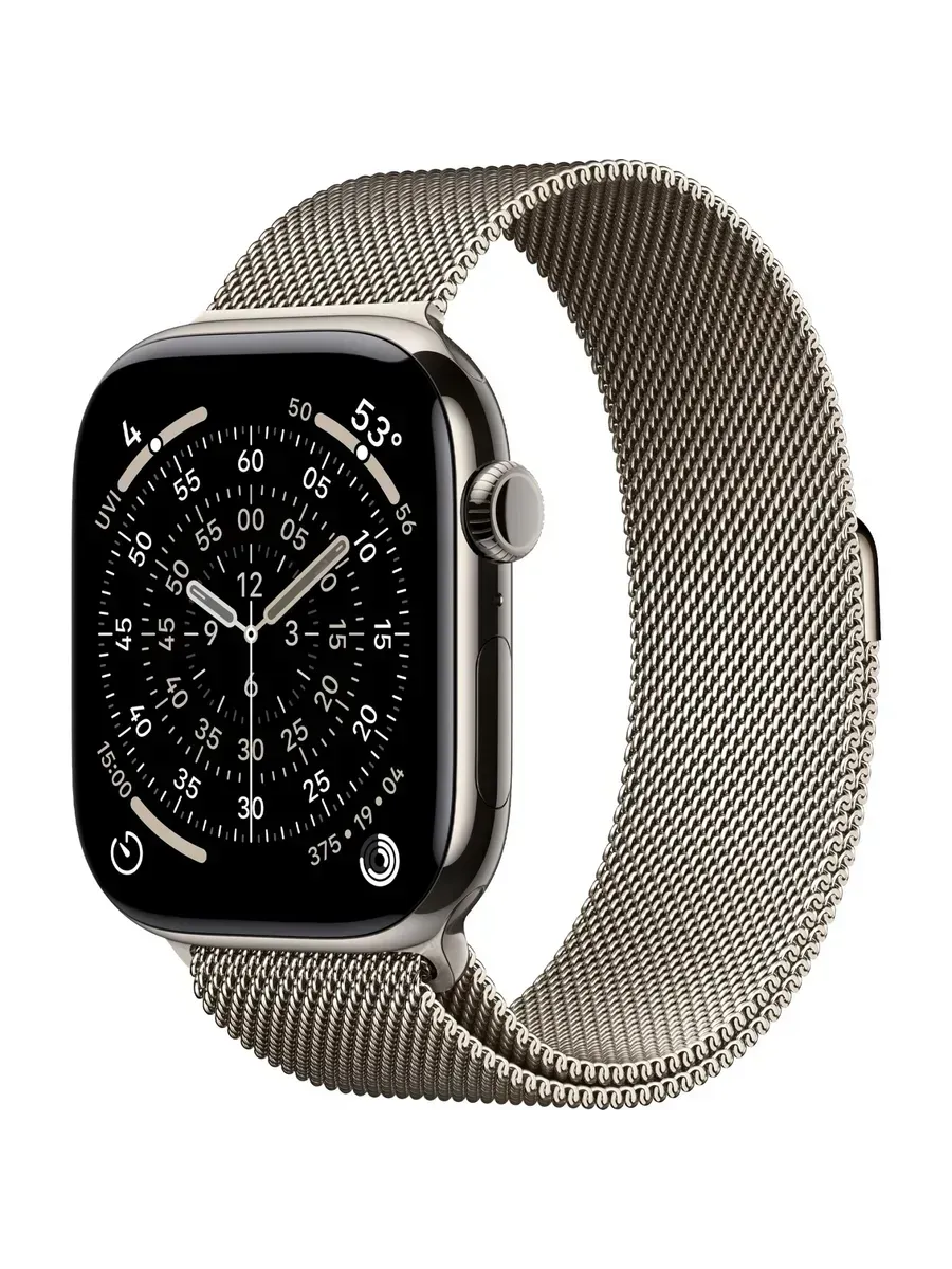 Apple Watch S11 42mm Natural Titanium Milanese Loop