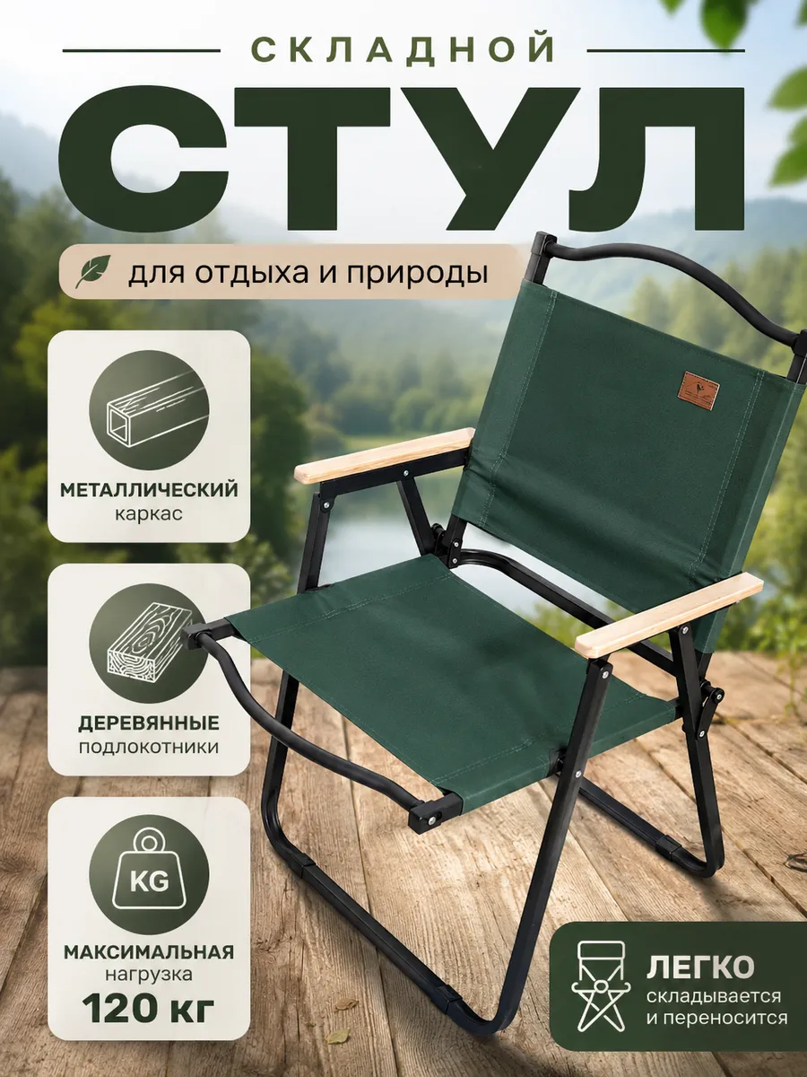Стул складной туристический садовый