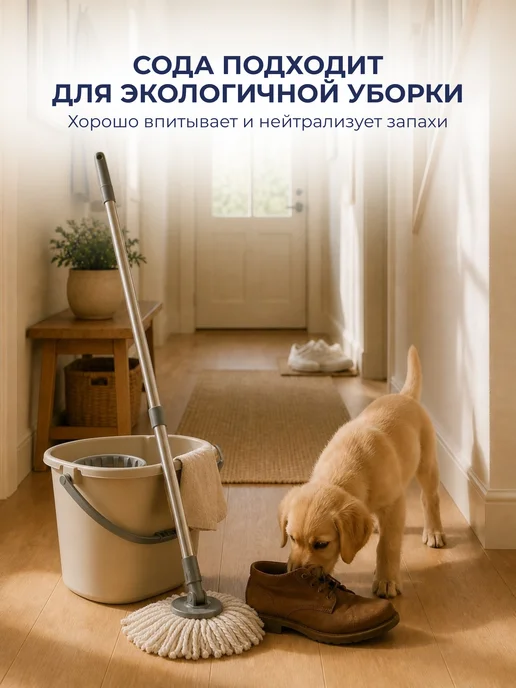 МОИ ПРОСТОРЫ Сода пищевая натуральная 1 кг, 1 кг, фото 8