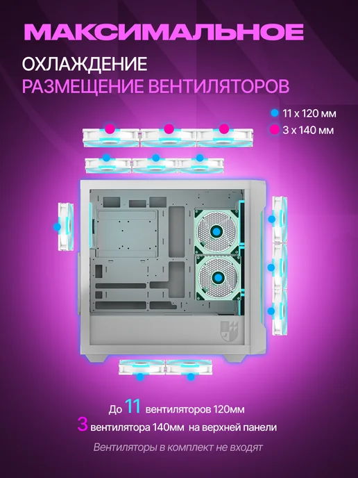 IRON PRIDE Корпус для ПК игровой Avenger X2 White, белый, фото 3