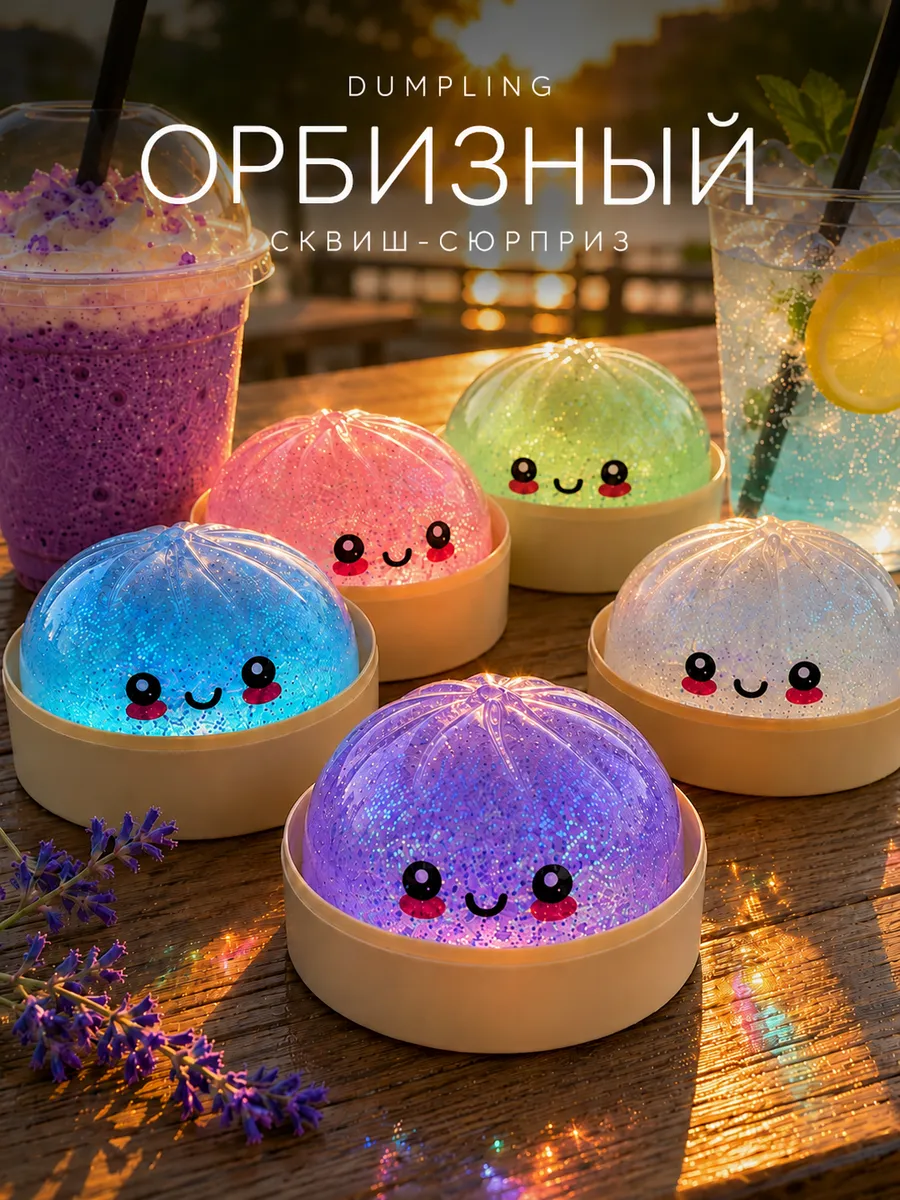 Дамплинг антистресс пельмень сквиш c орбизами