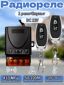 Радиоуправляемое реле 12В 433МГц. 9V - 72V Радиореле для вор