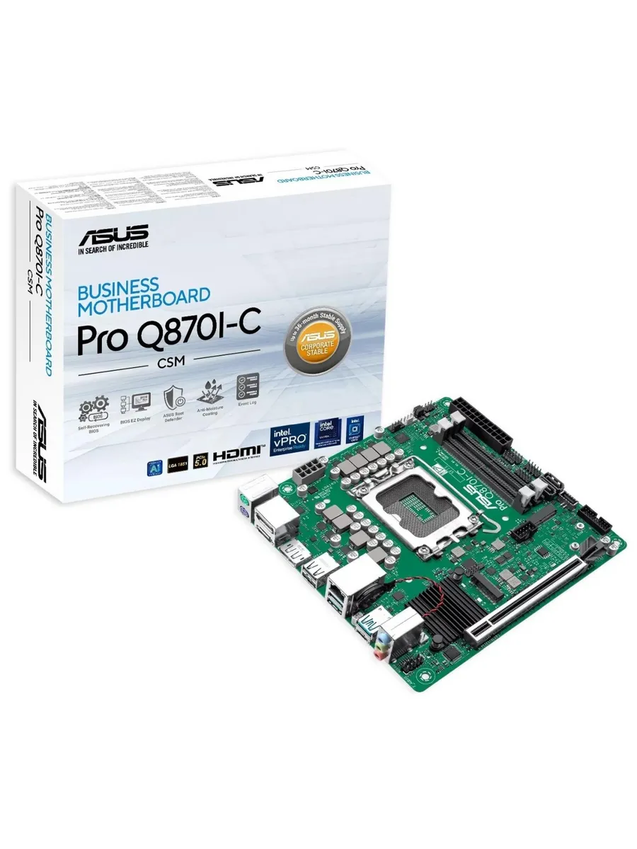 Asus Материнская плата PRO Q870I-C-CSM LGA1851 Intel Q870 M-ITX R