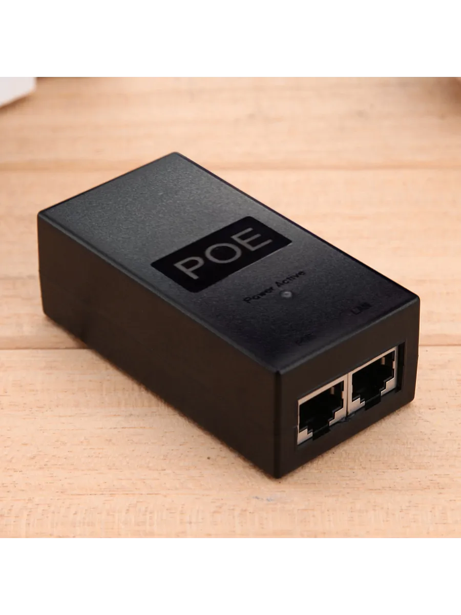 PoE инжектор 48V 0.5A 24W для CCTV видеонаблюдения