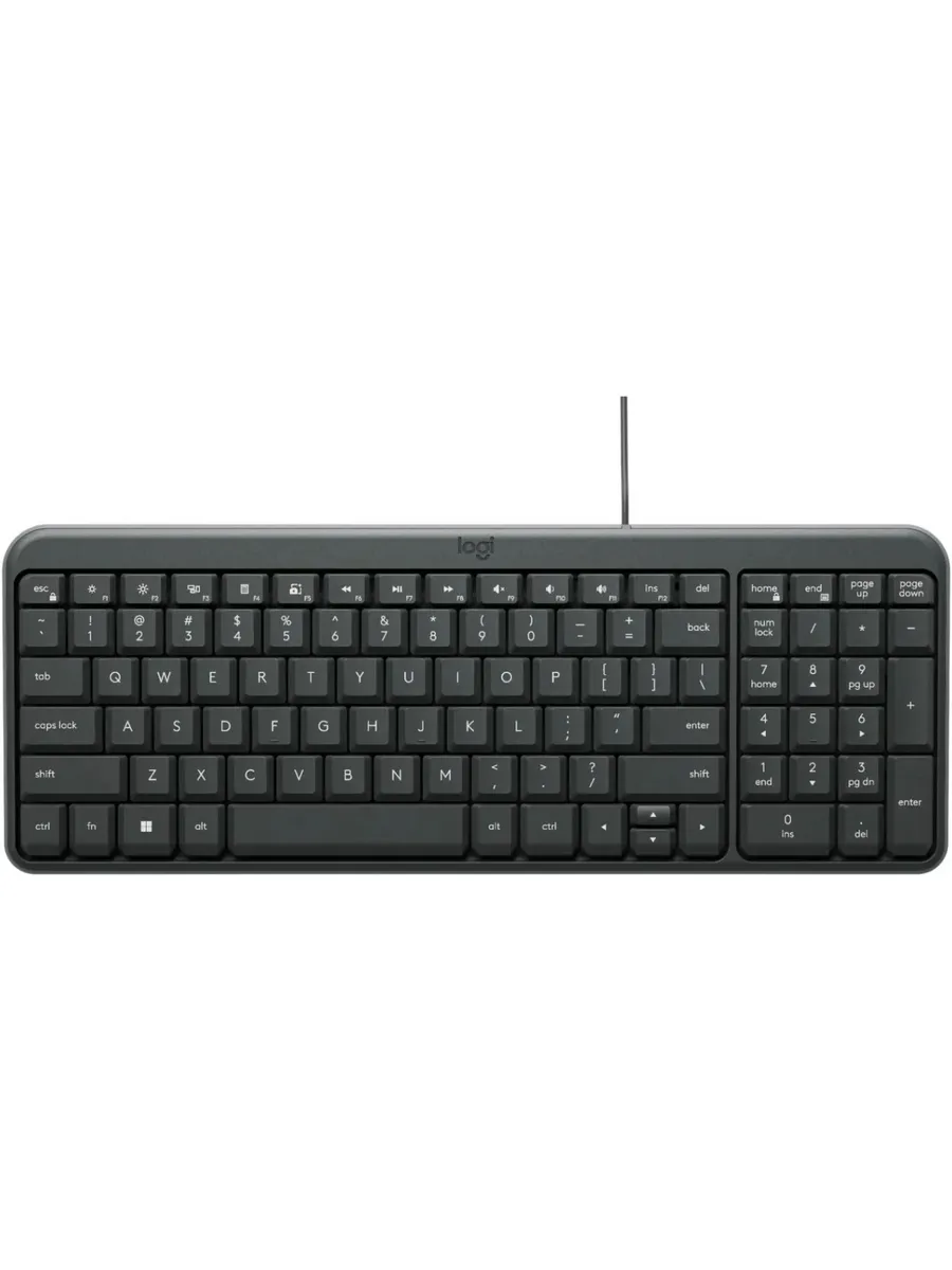 LOGITECH Клавиатура проводная K106 черный USB slim (920-013902)