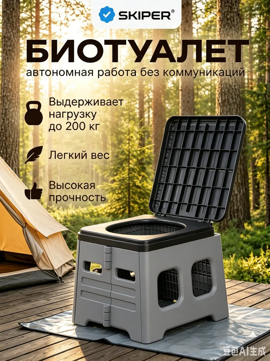 Биотуалет для дома и дачи, портативный туалет - унитаз