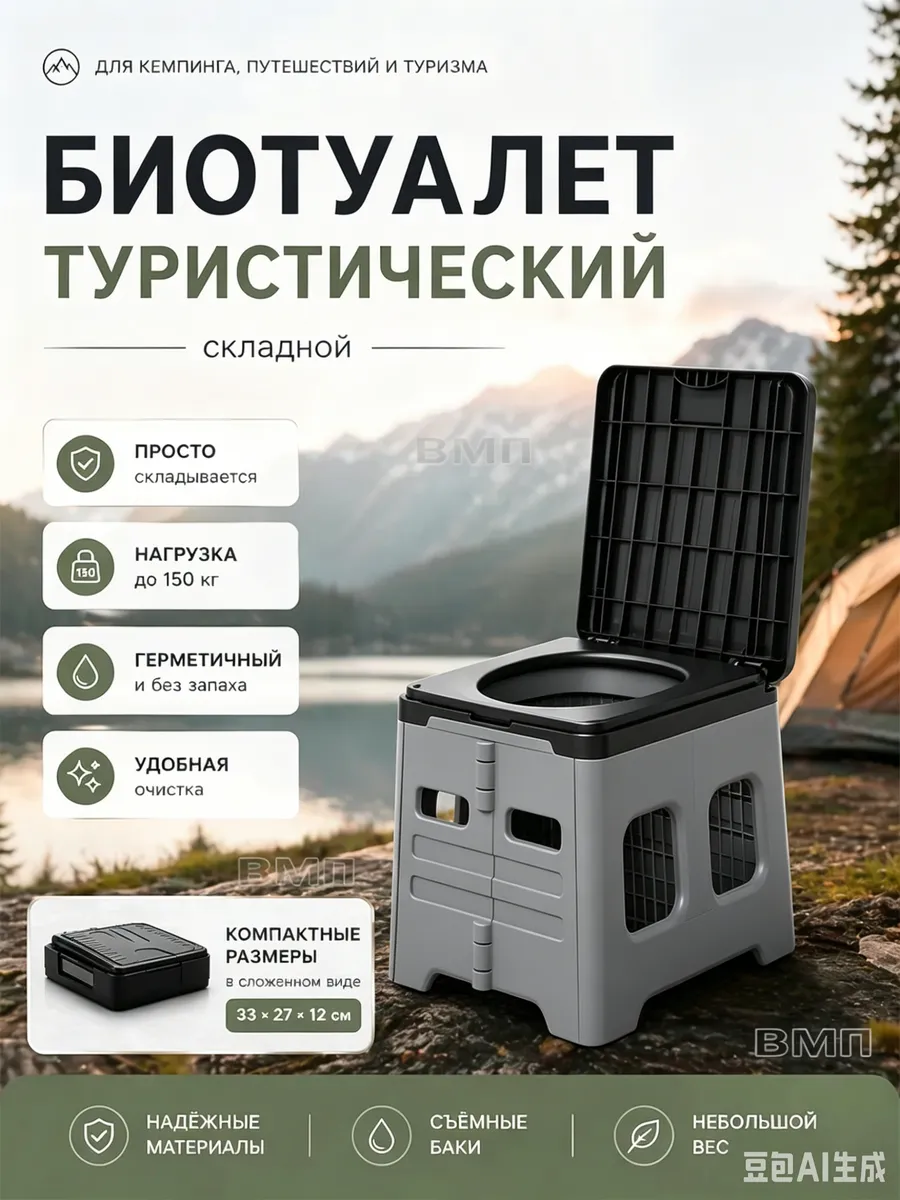 Походный складной туалет