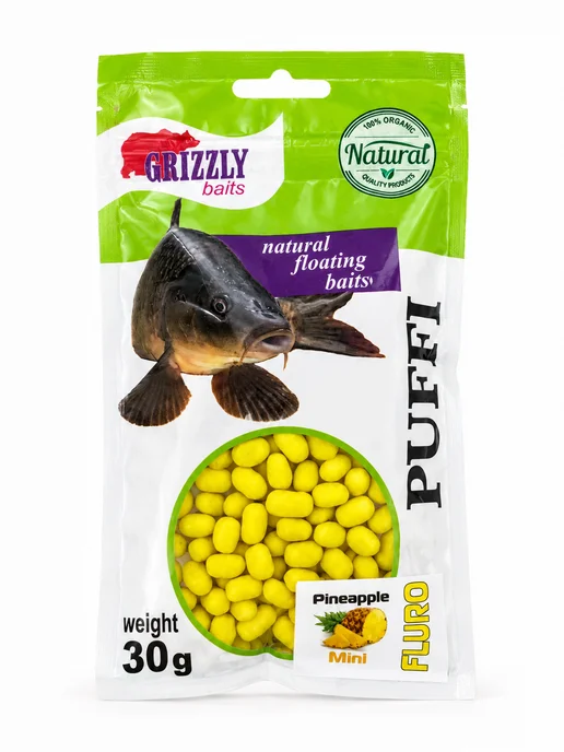 Пуффи для рыбалки Grizzly Baits "Ананас" 30 г, плавающая, 30 г, фото 6
