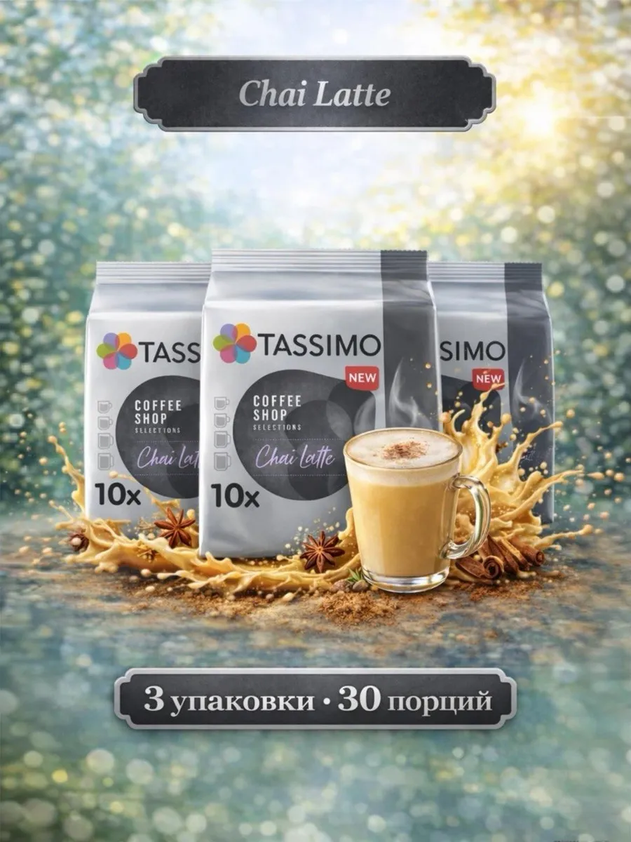 Кофе в капсулах Tassimo Chai Latte sweet & spicy, 30 порций