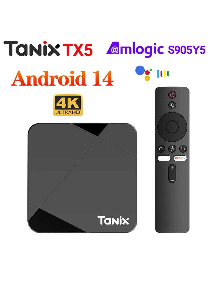 TX5 Smart TV Box Android 14 2 16 ГБ, 4 32 ГБ, 64 ГБ Ев