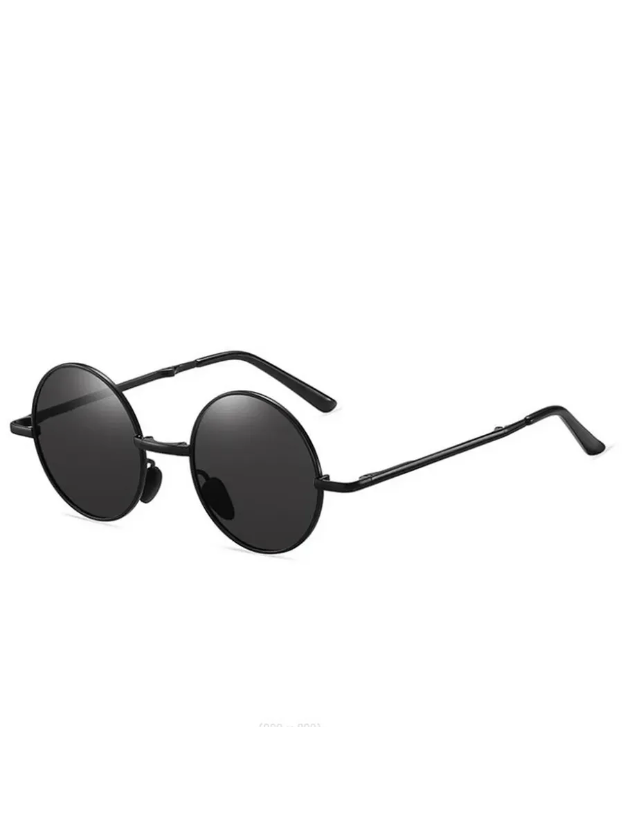 Круглые солнцезащитные очки Black-Gray -1.25