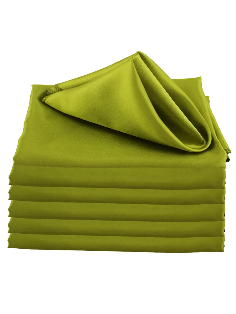 Атласные столовые салфетки 30 шт. Зеленый, Olive Green