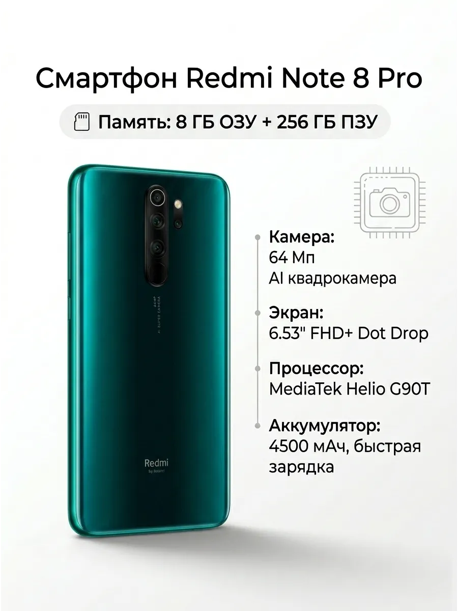 Xiaomi Redmi Note 8 pro 8/256 Global Green