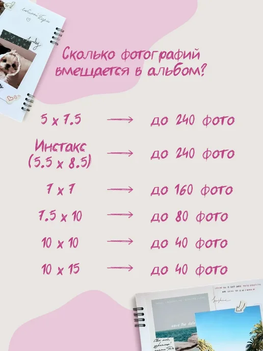 BlossomPlan Фотоальбом Memory для фото 10х15 и открыток подарочный, вариант, фото 2