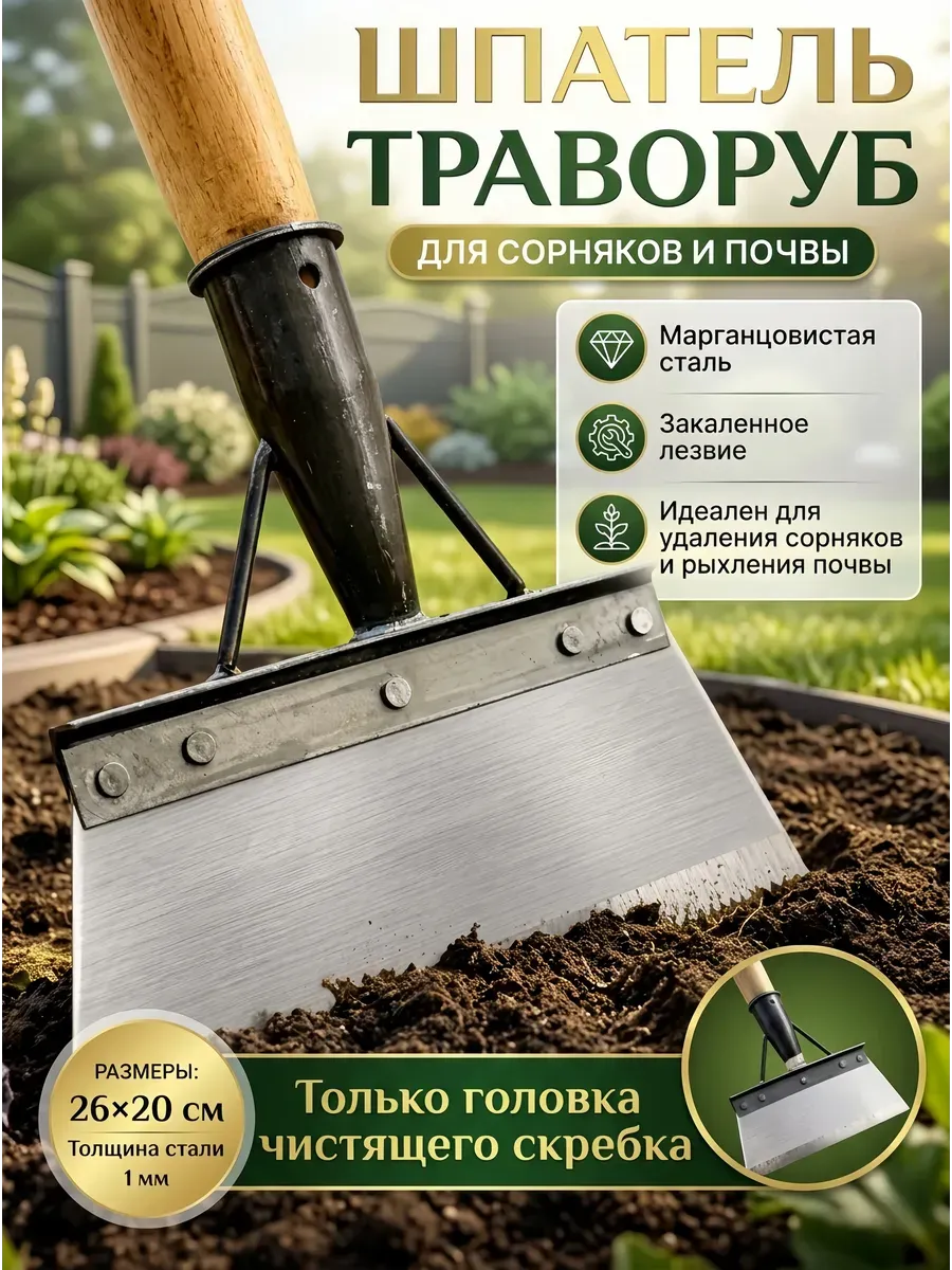 Многофункциональный шпатель для огорода