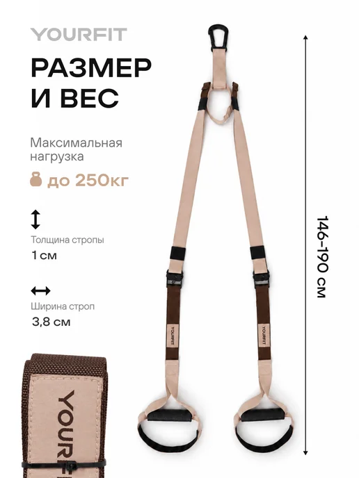 YourFit Петли тренировочные для функционального тренинга, вариант, фото 2
