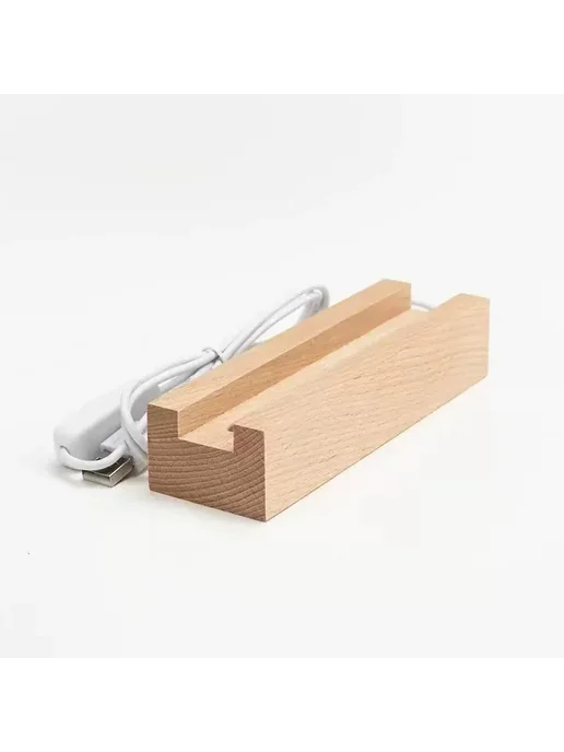 Нет бренда Деревянная подставка для акриловых блоков Buk 15mm thickness, вариант, фото 3