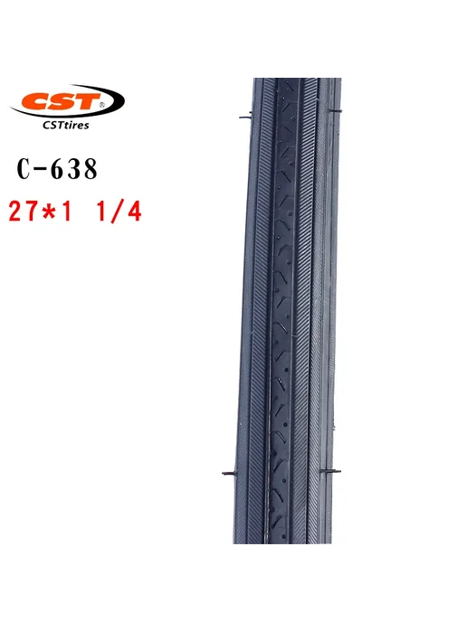 Нет бренда CST шина 27x1 1 4 C-638 черная + SV48, 27x1, фото 3