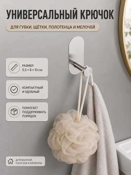 Набор аксессуаров для ванной, 4 предмета матовое серебро, бе…, серебристый, фото 5