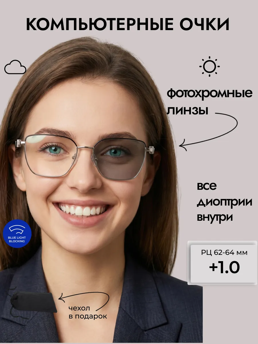 Компьютерные очки с диоптриями