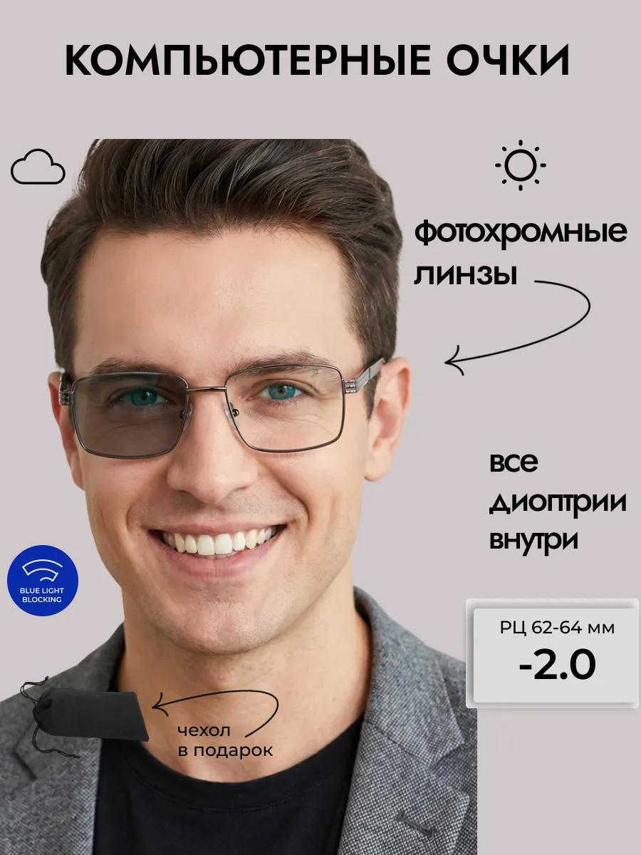 Компьютерные очки с диоптриями