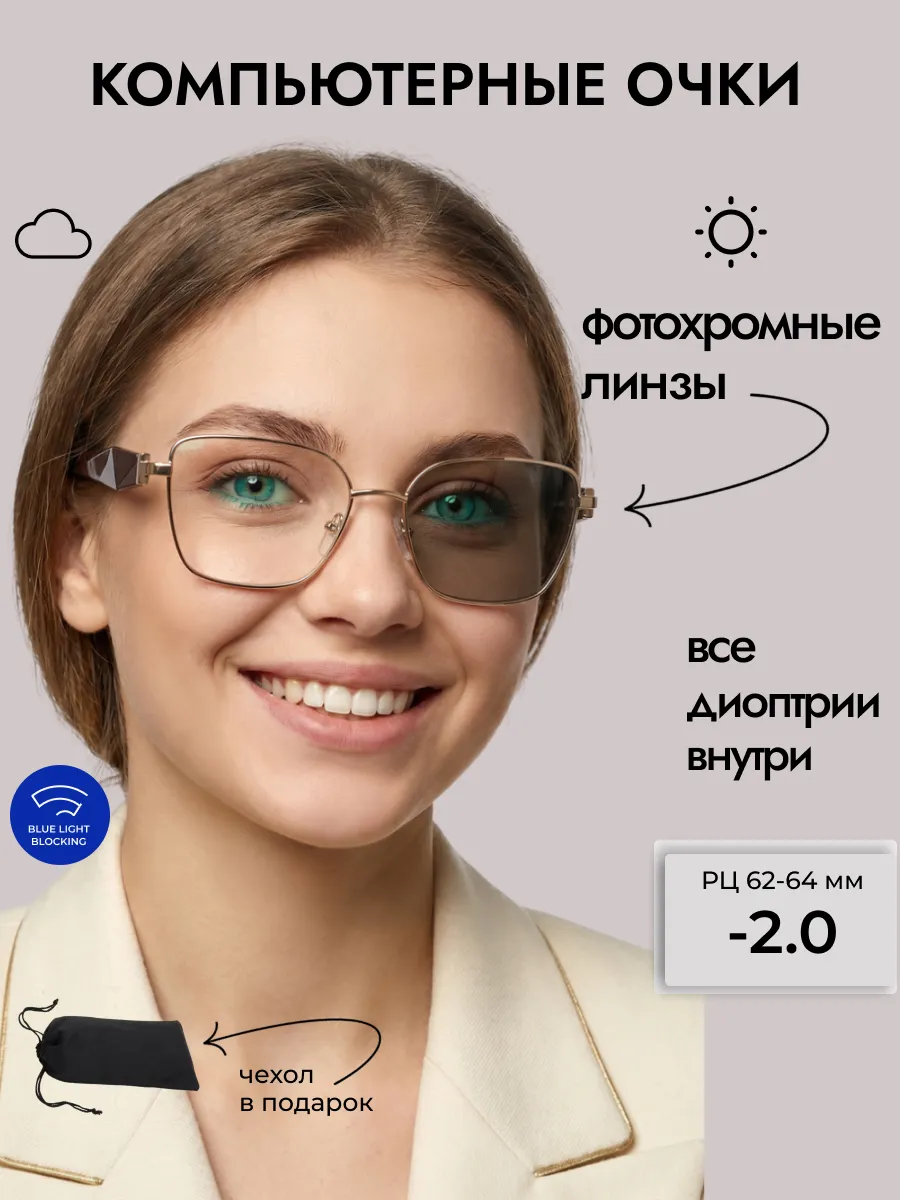 Компьютерные очки с диоптриями