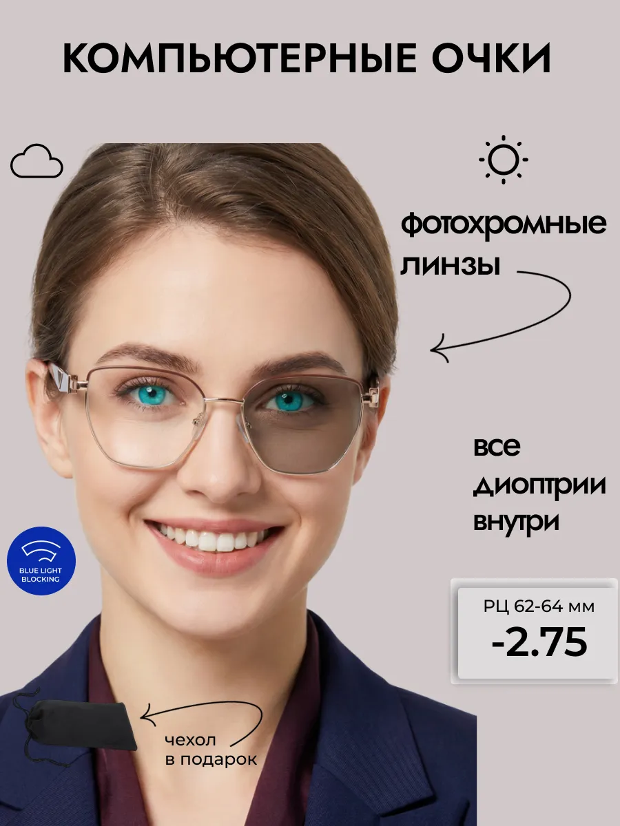 Компьютерные очки с диоптриями