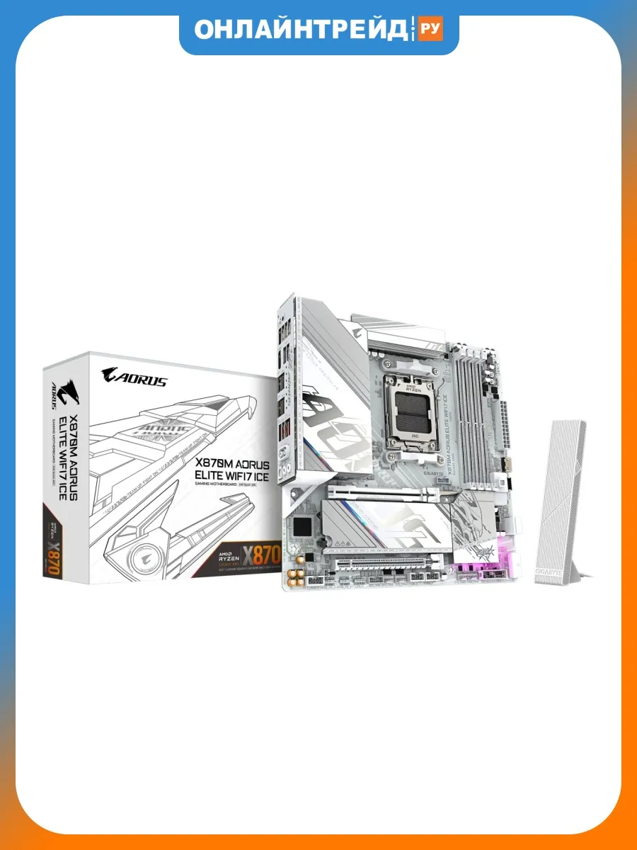 Gigabyte Материнская плата X870M AORUS ELITE WIFI7 ICE (AM5, mATX)